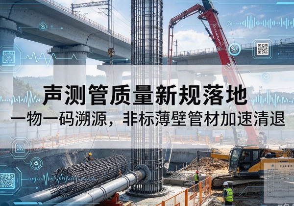石龙声测管质量新规落地，一物一码溯源，非标薄壁管材加速清退